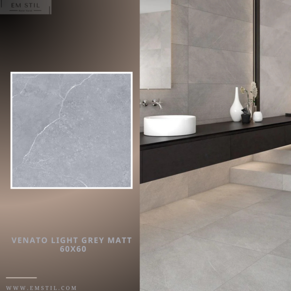Pločica 60x60 VENATO LIGHT GREY MATT 1095