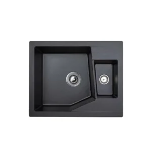 Sudoper crni Xgranit Linea Metalac