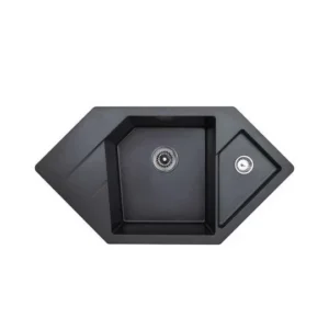 Sudoper crni Xgranit Diamond Metalac