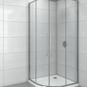 Tuš Kabina polukružna R90x200 6mm DEVON Tanki ram I