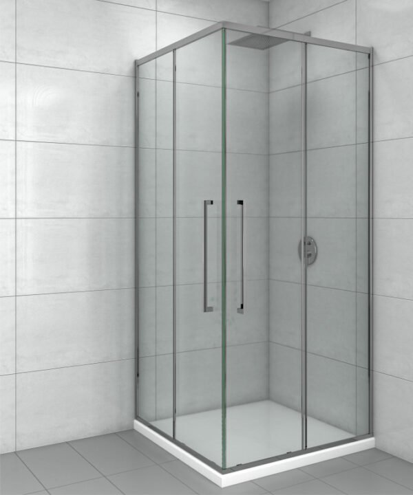 Tuš kabina kvadratna 80x80x200 6mm DEVON tanki ram I