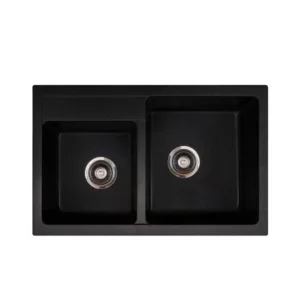 Sudoper crni Xgranit Quadro 2D Plus Metalac