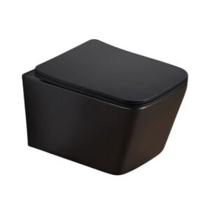 WC šolja konzolna PIANO rimless MAT CRNA I