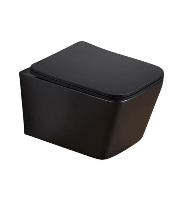 WC šolja konzolna PIANO rimless MAT CRNA I