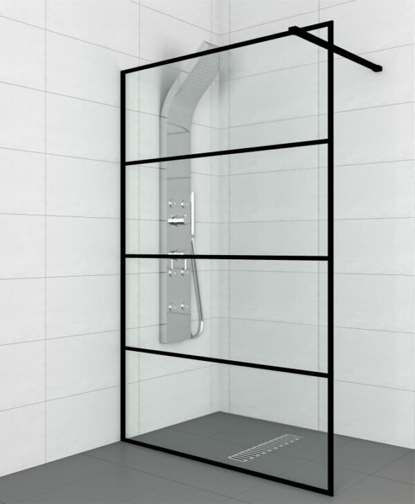 Paravan Walk-in 120x200 8mm COPEN MONTE BLACK I