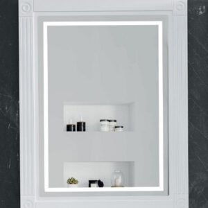 Ogledalo LED LineArt OREO 70cm matt white I