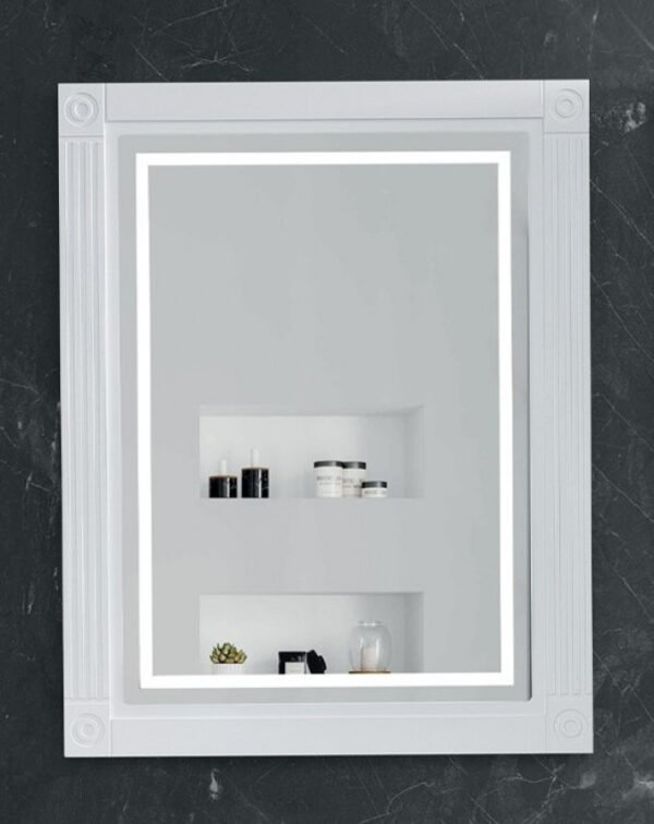 Ogledalo LED LineArt OREO 70cm matt white I