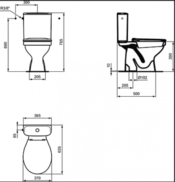 Monoblok simplon IDEAL STANDARD ULYSSE sa WC daskom I - Image 2