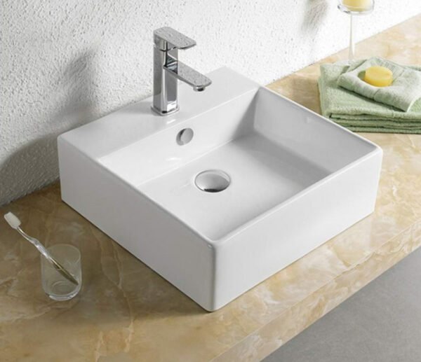 Umivaonik nadgradni Minotti 460x460x145 sa otvorom za Bateriju I - Image 2