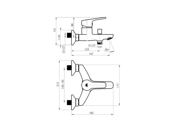 Baterija za Kadu crna RUBINETA N10D661 H - Image 2