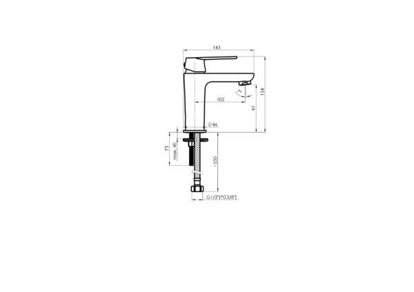 Baterija za Umivaonik RUBINETA EL80108 H - Image 2