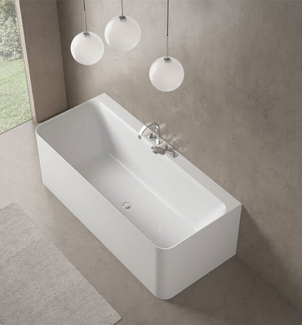 Kada samostojeca COPEN HEDY 1500x730x585mm sjajna bijela I - Image 3