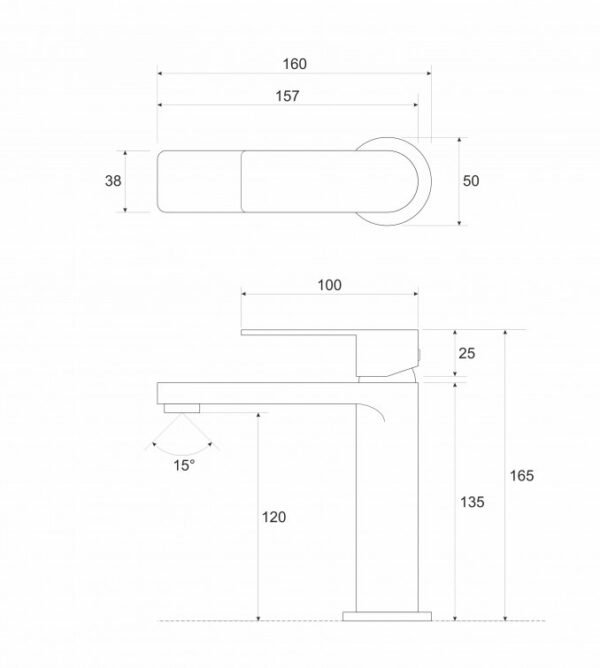 Baterija za Umivaonik COPEN NOOK Gan-metal I - Image 2