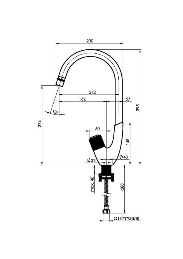 Baterija za Sudoper crna RUBINETA SW0168 H - Image 3