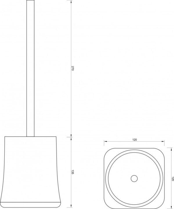 WC cetka COPEN crna mat C-07-101-B I - Image 2