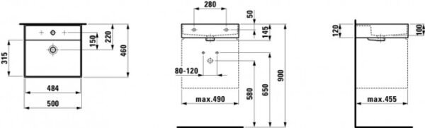 Umivaonik 50x46 LAUFEN PRO LIV.CITY I - Image 2