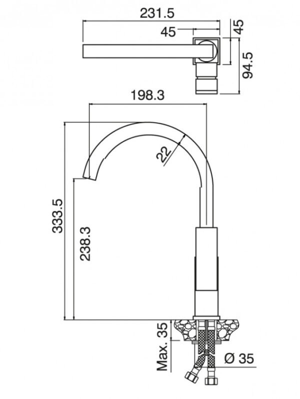 Baterija za Sudoper QUADRA 1118 I - Image 2