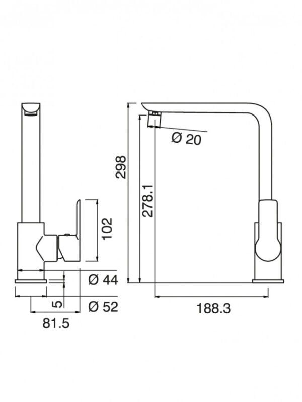 Baterija za Sudoper STELA Crna-hrom 2318 I - Image 2
