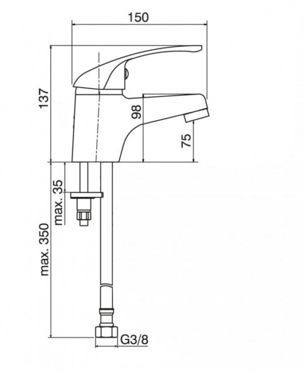 Baterija za Umivaonik STANDARD STH 6885 I - Image 2