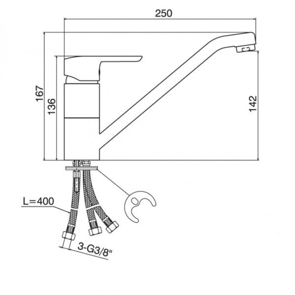 Baterija za Sudoper PRIMA 3 cijevi I - Image 2