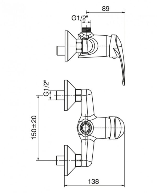 Baterija za Tuš STANDARD 6883 I - Image 2