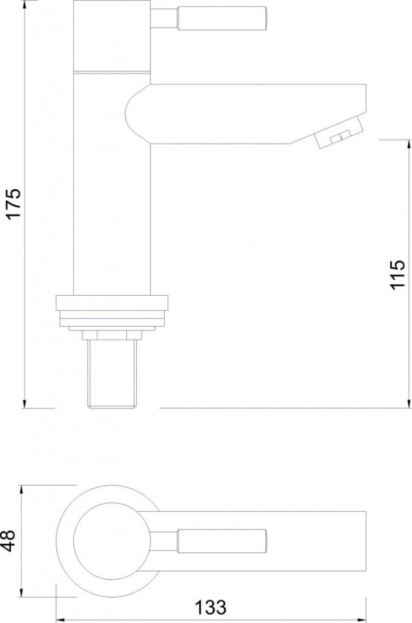 Baterija za Umivaonik-Hladna voda MINOTTI TUBO STH 7850 I - Image 2