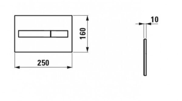 Taster LAUFEN LIS AW1 mat hrom I - Image 2