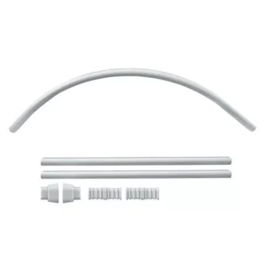 Šipka za zavjesu polukružna 90×90 bijela Tendance GD