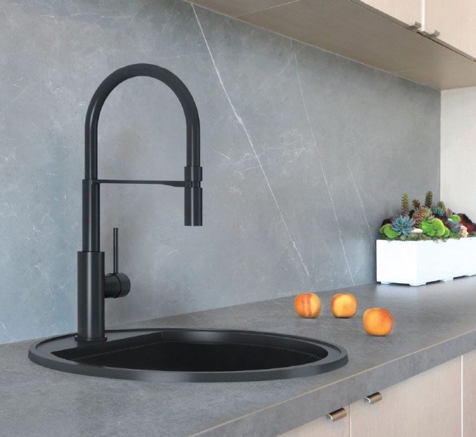 Sudoper Granitni MILO ESSENCE O51 Lava stone sa sifonom I - Image 3