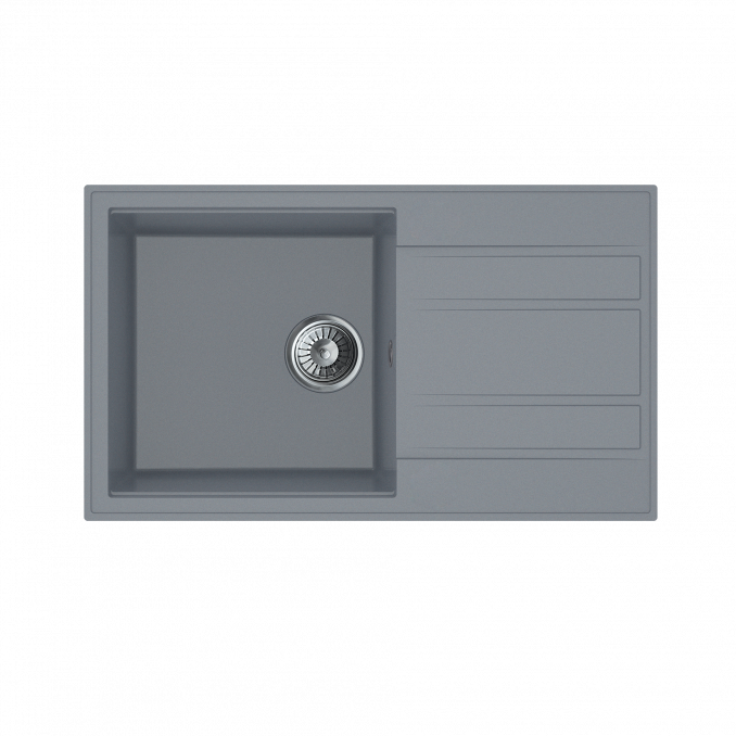 Sudoper Granitni MILO RETTO 78x46 Diamond grey sa sifonom I