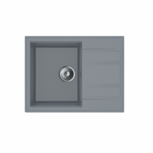 Sudoper Granitni MILO RETTO 65x50 Diamond grey sa sifonom I