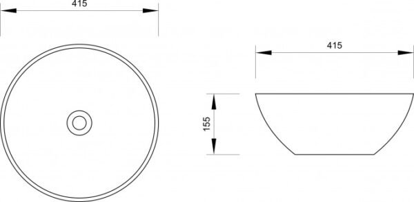 Umivaonik nadgradni MINOTTI fi415x155 I - Image 3