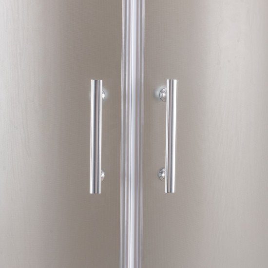 Tuš kabina polukružna + kada 90cm Mat Rocco - Image 9