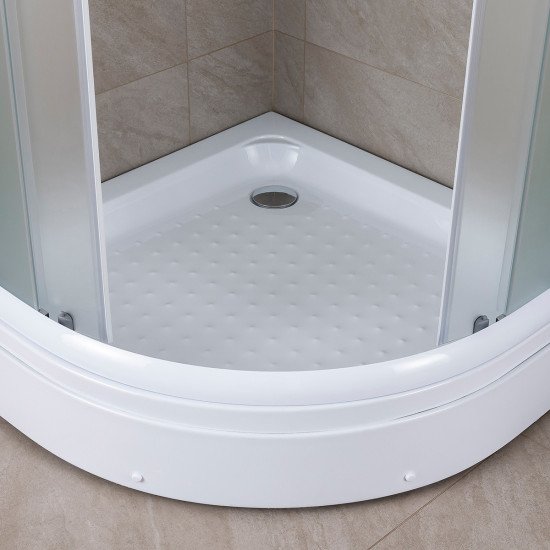 Tuš kabina polukružna + kada 90cm Mat Rocco - Image 6