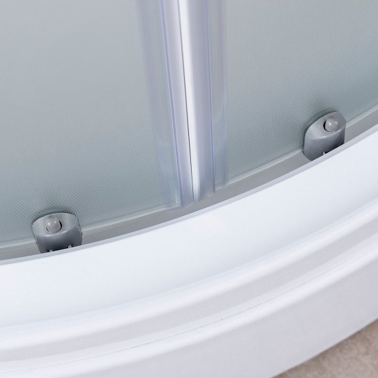 Tuš kabina polukružna + kada 90cm Mat Rocco - Image 7