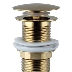 Pileta metalna bez preliva brušeno zlato klik-klak 5/4 Hydra AquaLux