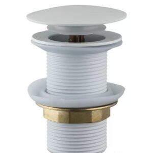 Pileta metalna bez preliva bijela klik-klak 5/4 Hydra AquaLux
