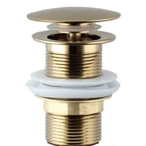 Pileta metalna bez preliva sjajno zlato klik-klak 5/4 Hydra AquaLux