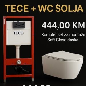 Tece Ugradbeni vodokotlić  +WC šolja i daska Veneto