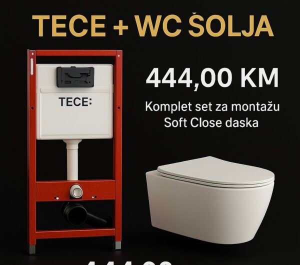 Tece Ugradbeni vodokotlić  +WC šolja i daska Veneto