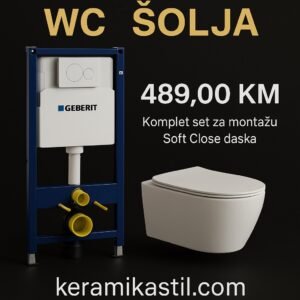 Geberit ugradbeni vodokotlić +WC šolja+wc daska Veneto