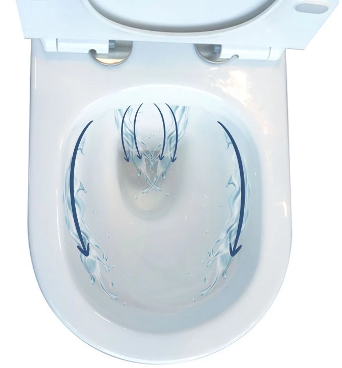 WC šolja konzolna OPTIMO rimless sa duroplast soft close WC daskom KFS001 - Image 2