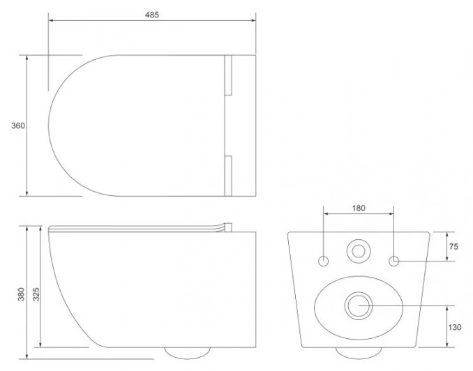 WC šolja konzolna OPTIMO rimless sa duroplast soft close WC daskom KFS001 - Image 3