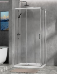 Tuš kabina 80x120cm Staklo MAT kaljeno R