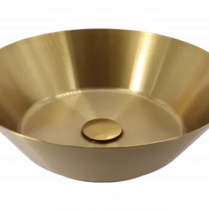 Lavabo metalni COPEN nadgradni 400x125mm brušeni mesing C-15-100BB I