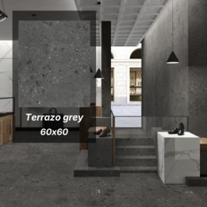 Pločica 60x60 Terrazo grey protuklizne 1096