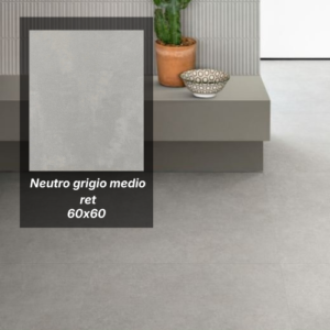 Pločica 60x60 Neutro Grigio Medio Ret 1198