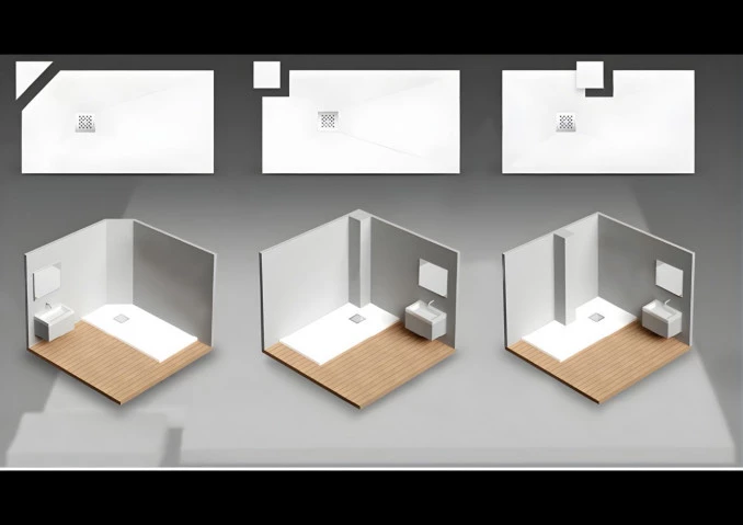 Tuš kada kvadratna 140x80x2.5 COPEN BIJELA sa rešetkom C-11-148W I - Image 4