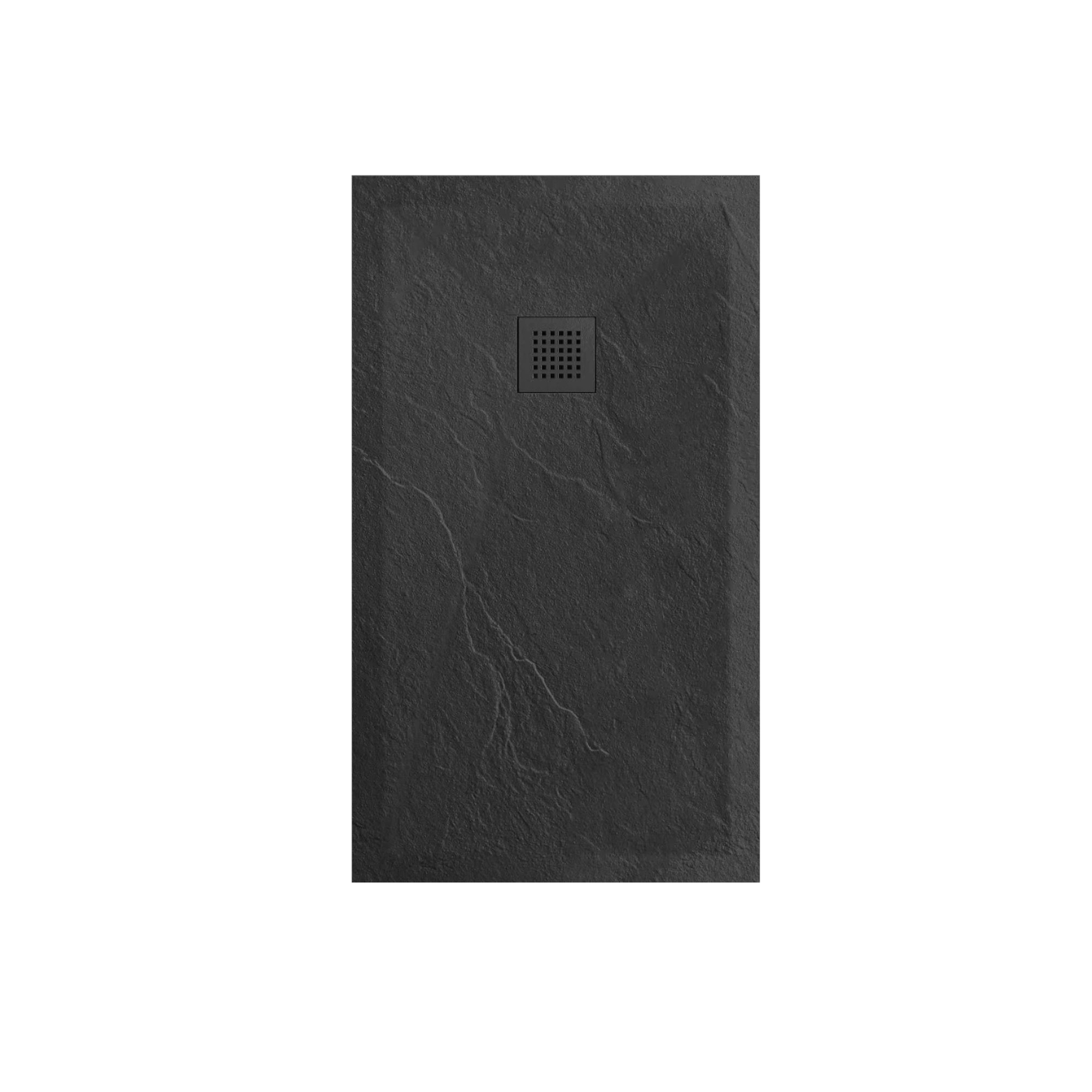 Tuš kada kvadratna 120x80x2.5 COPEN CRNA sa rešetkom C-11-128B I