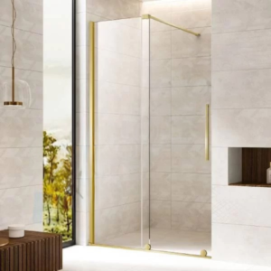 Tuš kabina zlatna Walk in 1200x2200mm Eckle